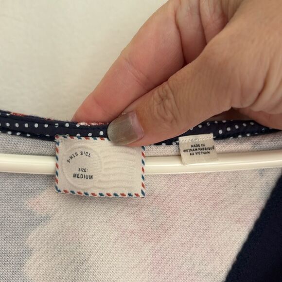 Anthropologie Women’s peplum flowers floral scalloped tank top size Medium EUC - Picture 5 of 11